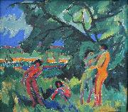 Naked Playing People Ernst Ludwig Kirchner